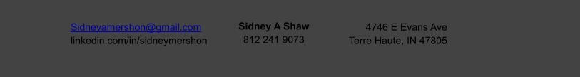 Sidney Shaw