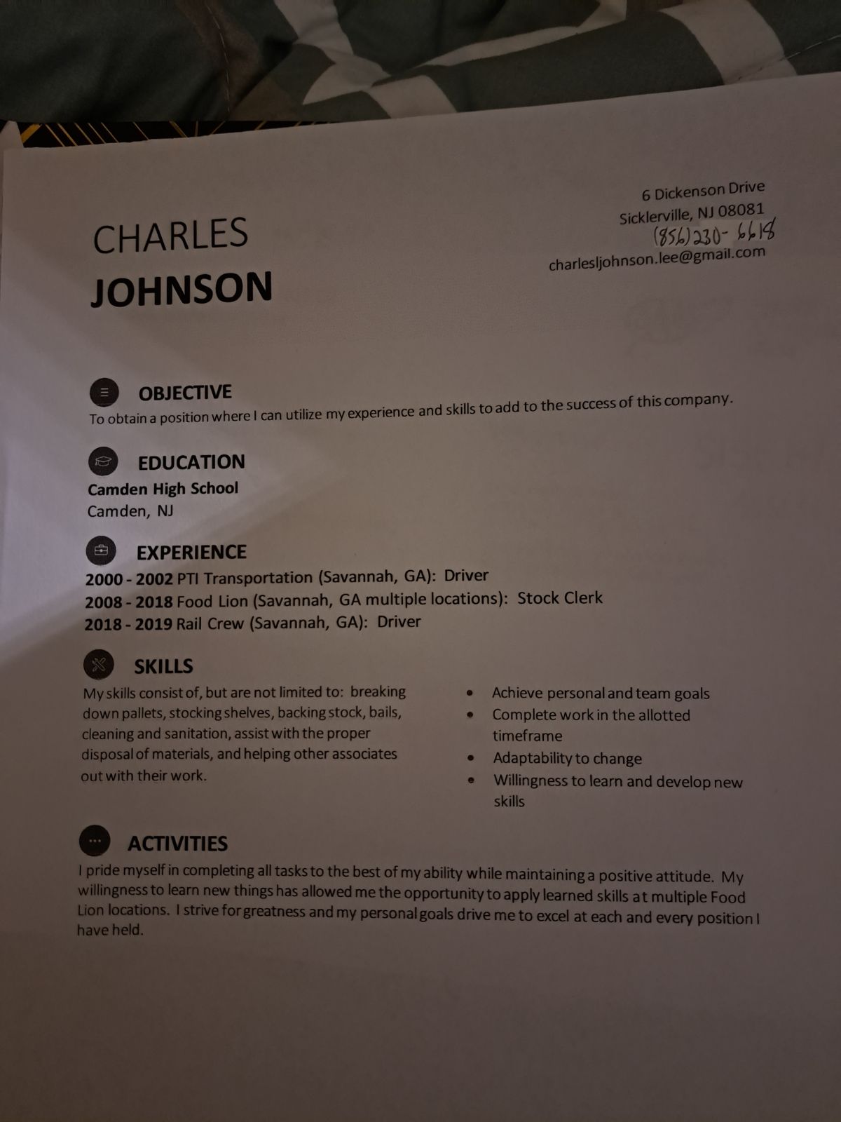 CHARLES JOHNSON