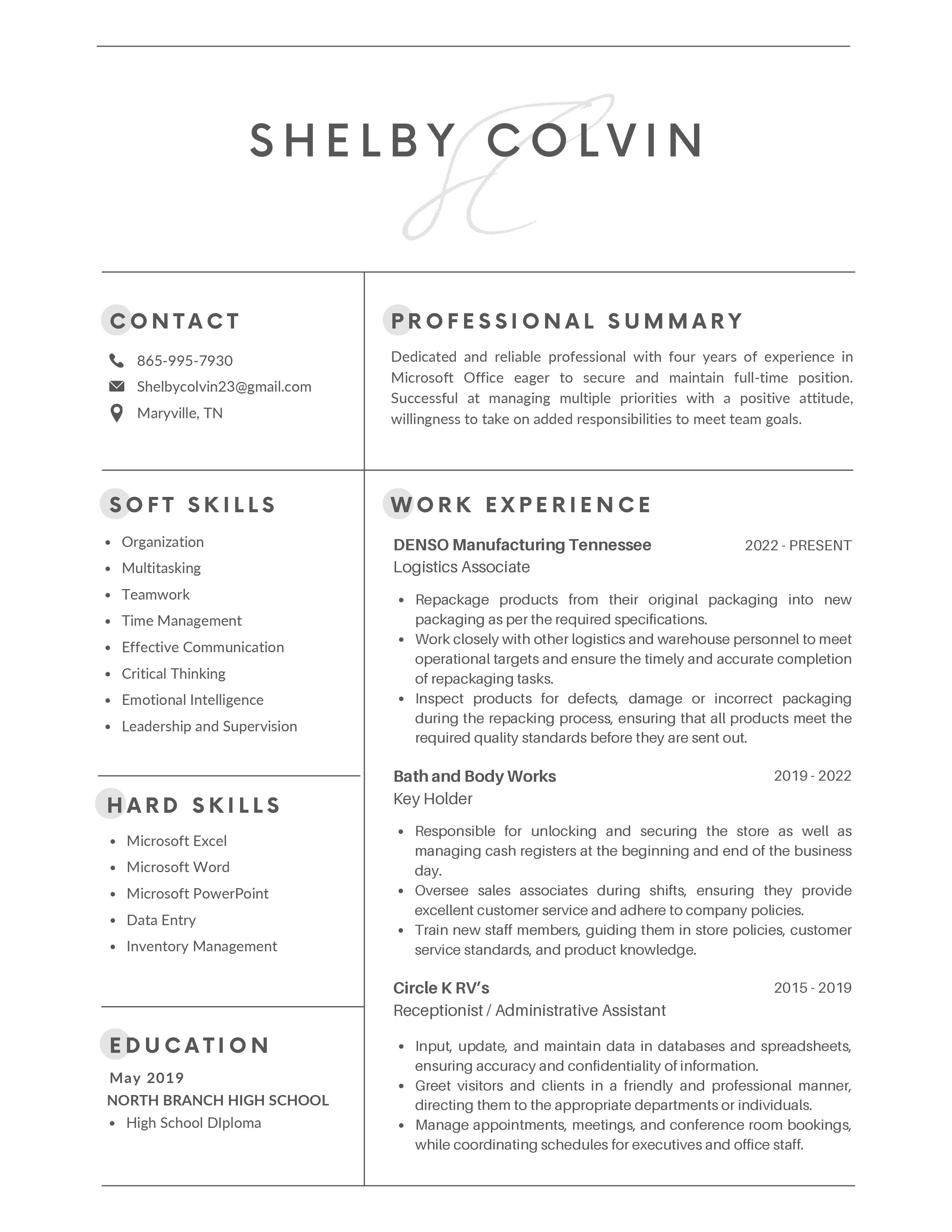 SHELBY COLVIN