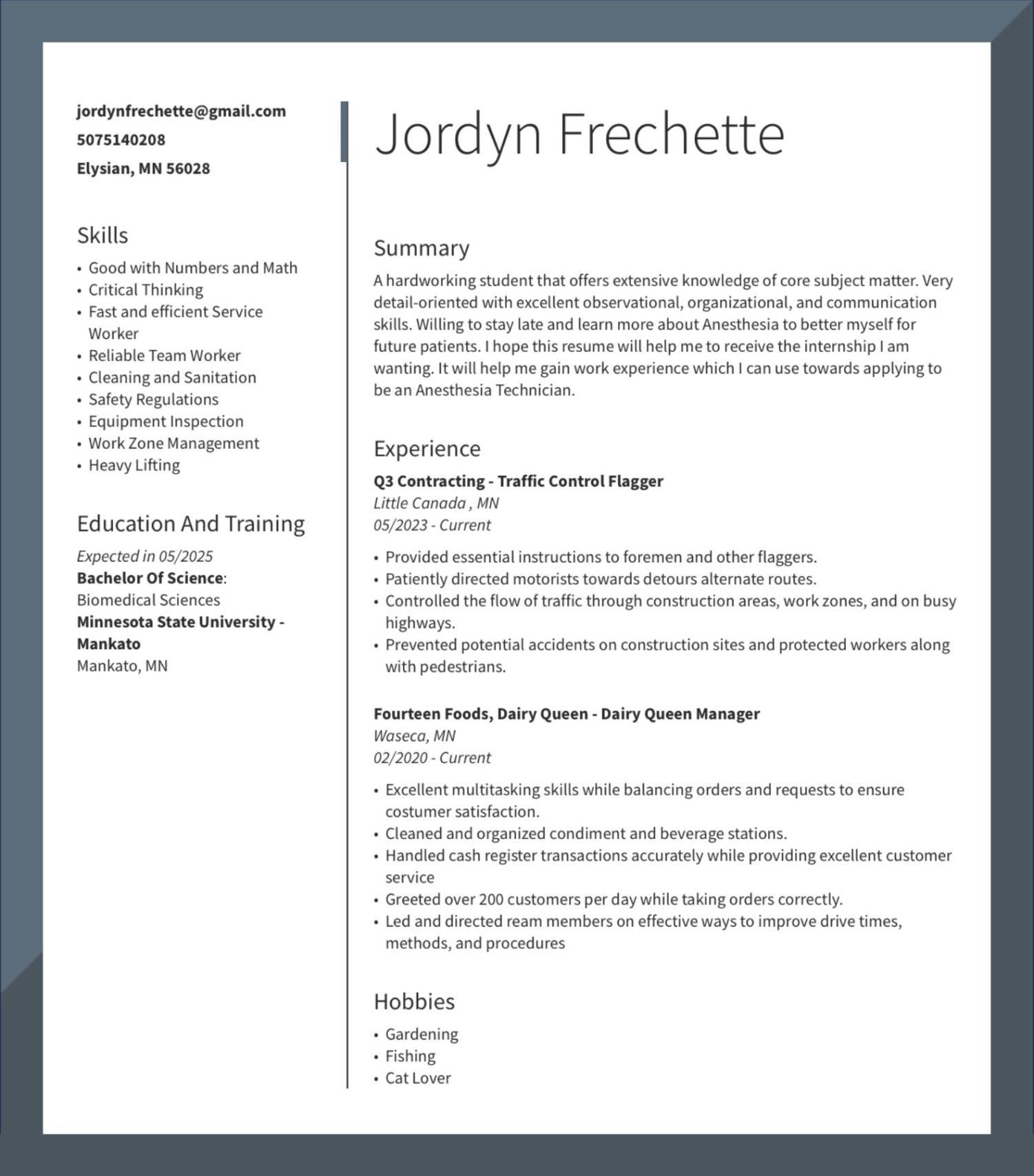 Jordyn Frechette