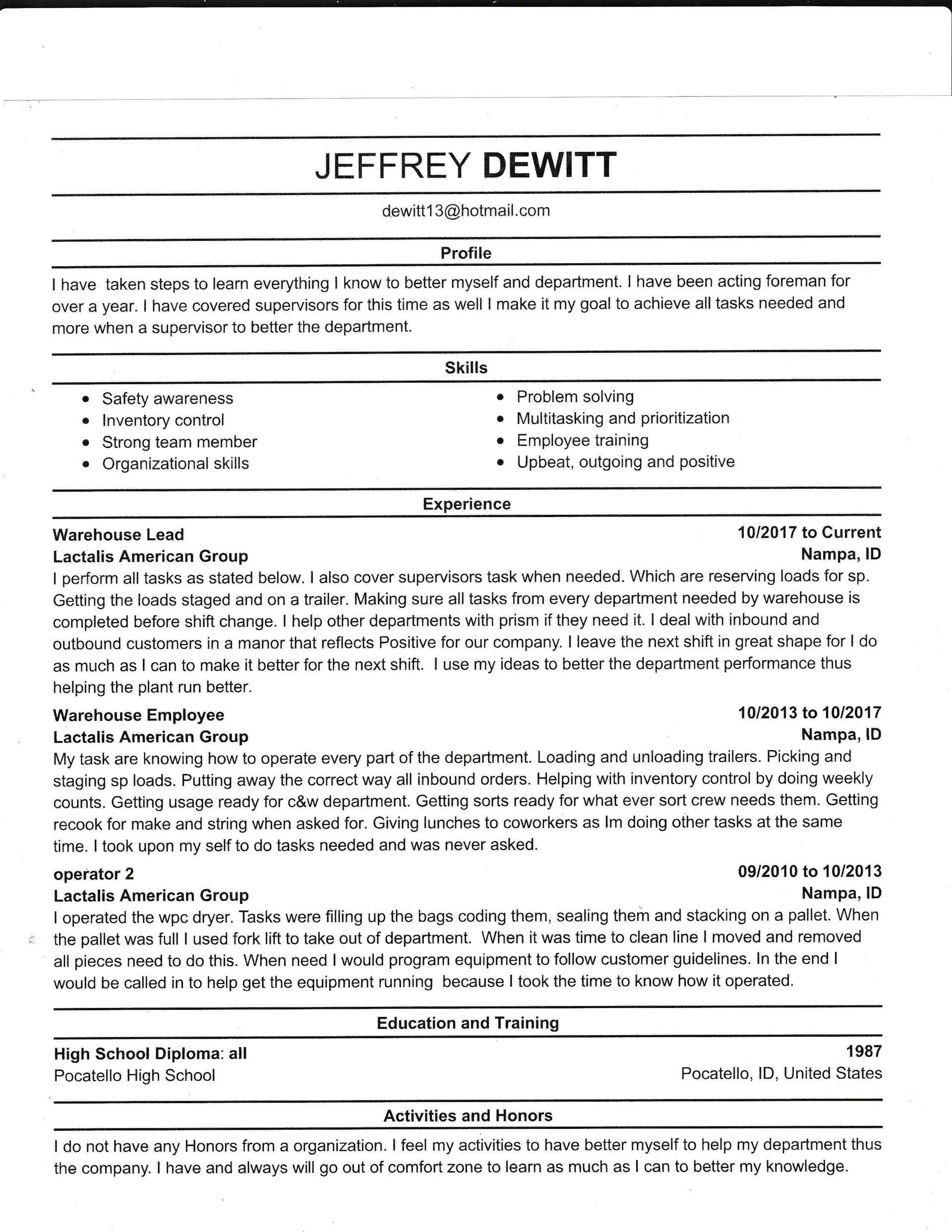 JEFFREY DEWITT