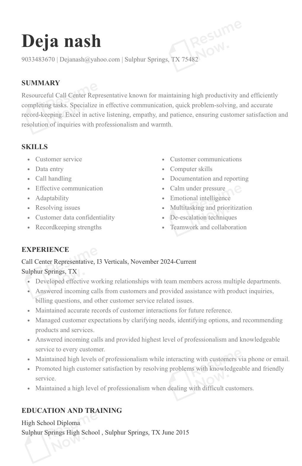 Dejarnae (Deja) Nash