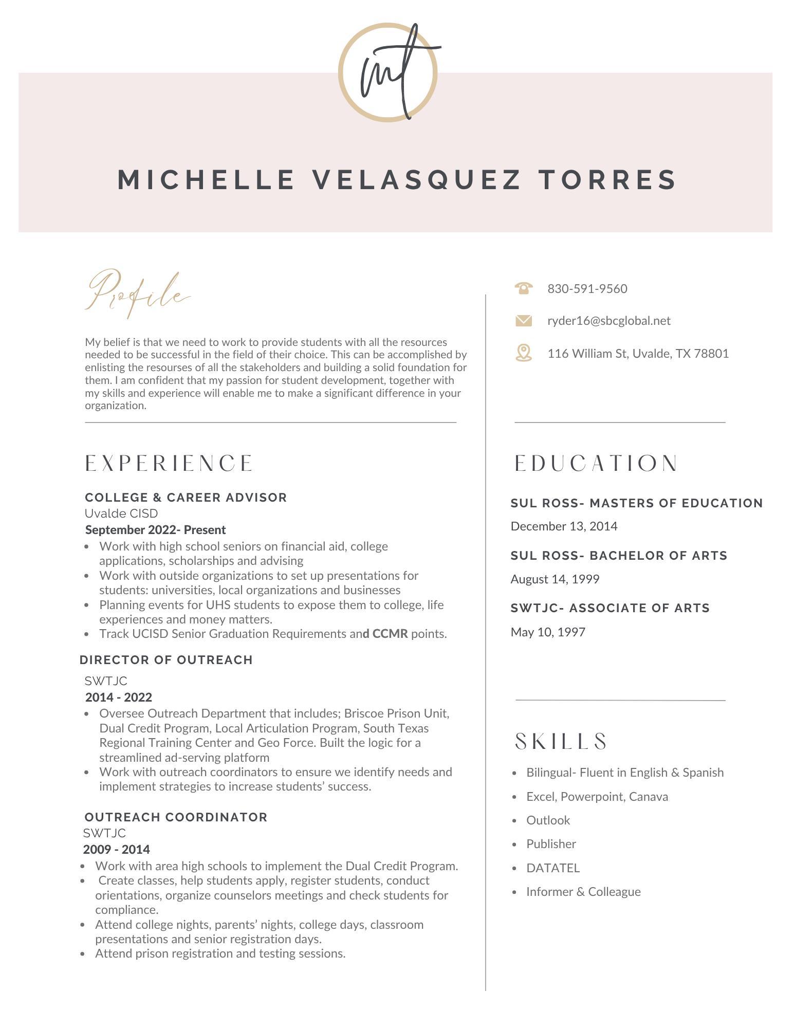 MICHELLE TORRES