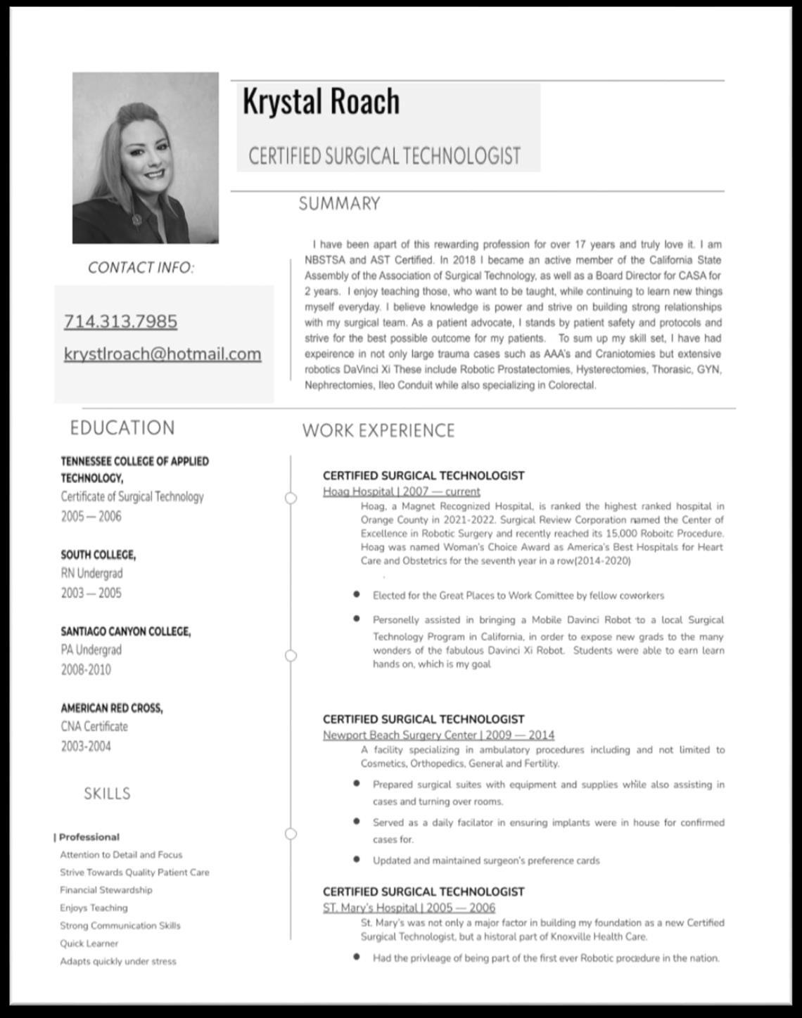 Krystal Roach, CSTFA