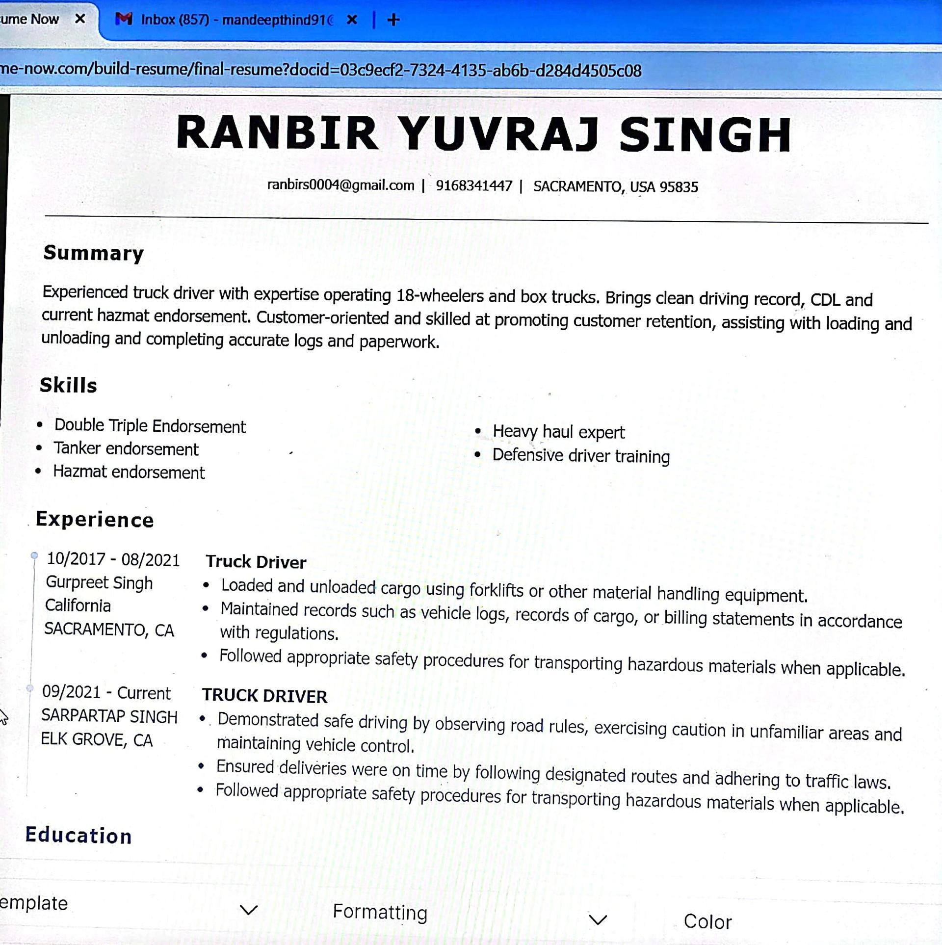 RANBIR YUVRAJ SINGH