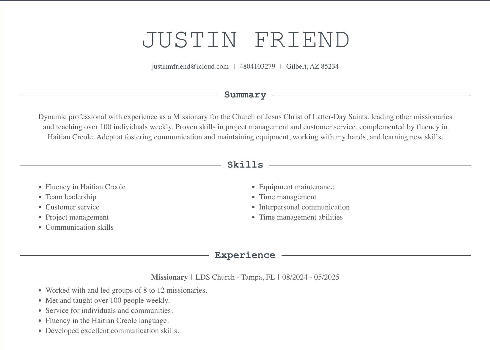 JUSTIN FRIEND