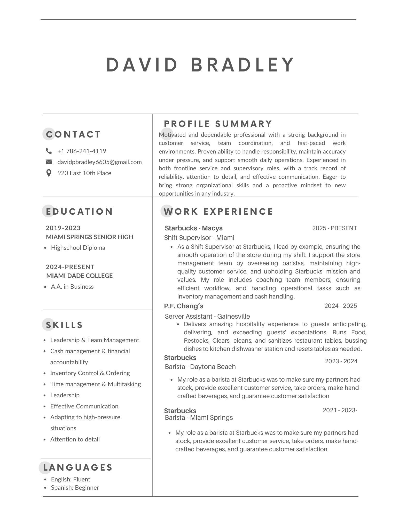 DAVID BRADLEY