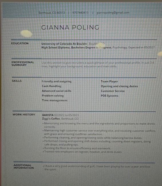 GIANNA POLING