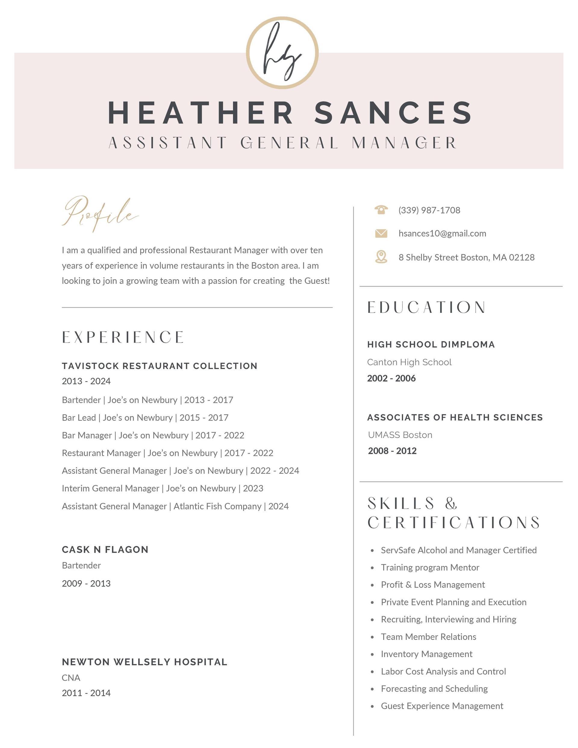 HEATHER SANCES