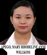 MARY RHODELINE ANNE APEGO