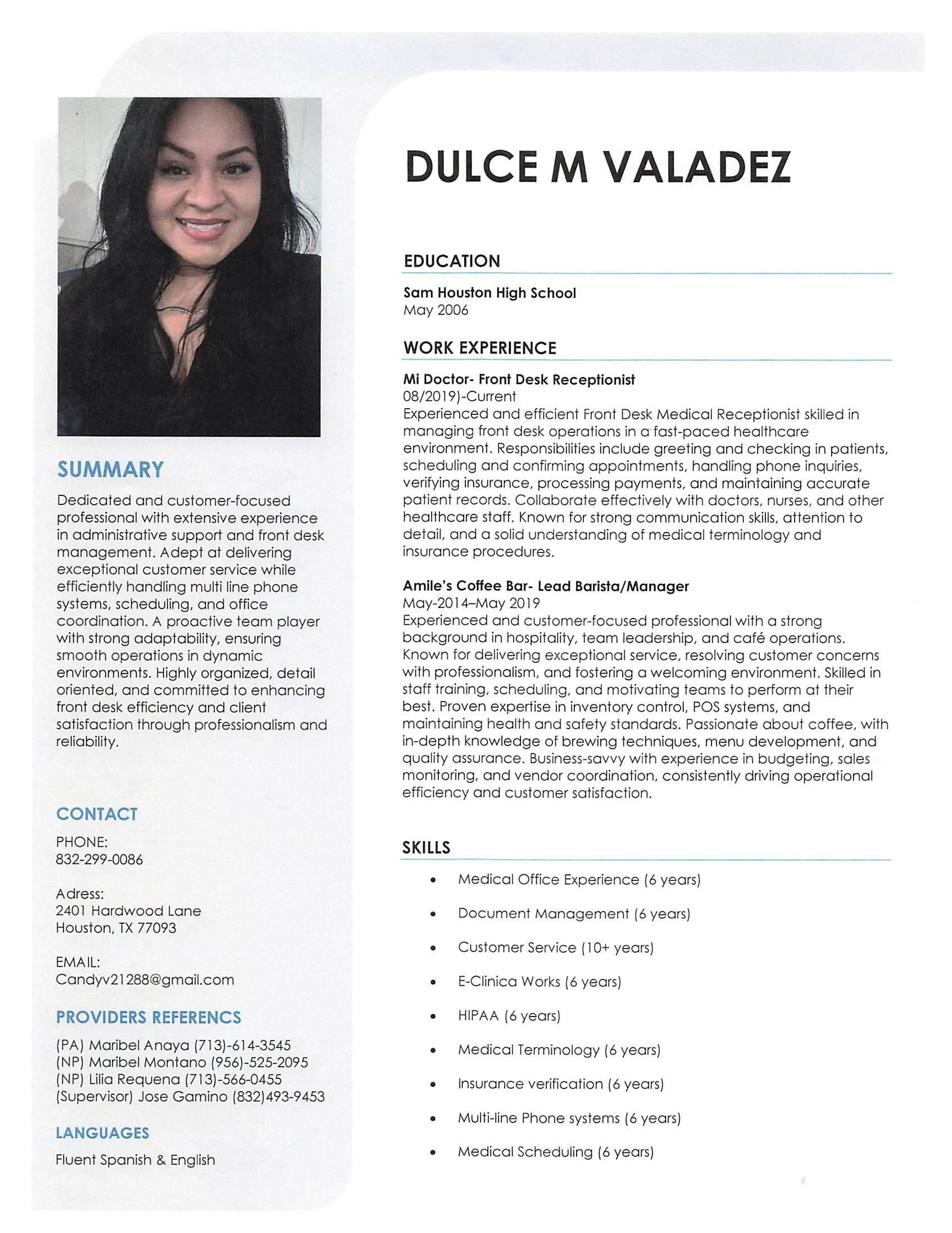 Dulce M Valadez