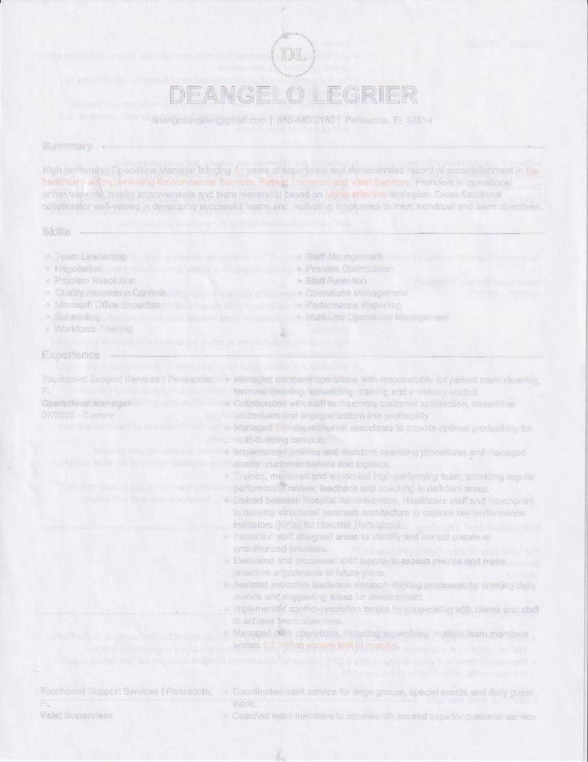 DEANGELO LEGRIER