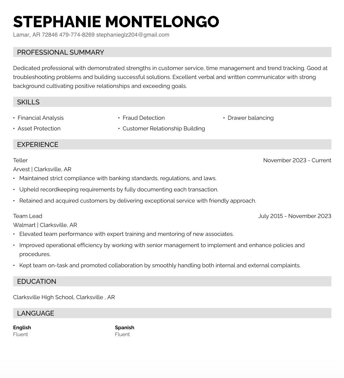 Stephanie Montelongo