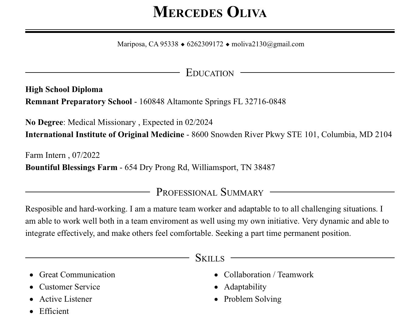 Mercedes Oliva