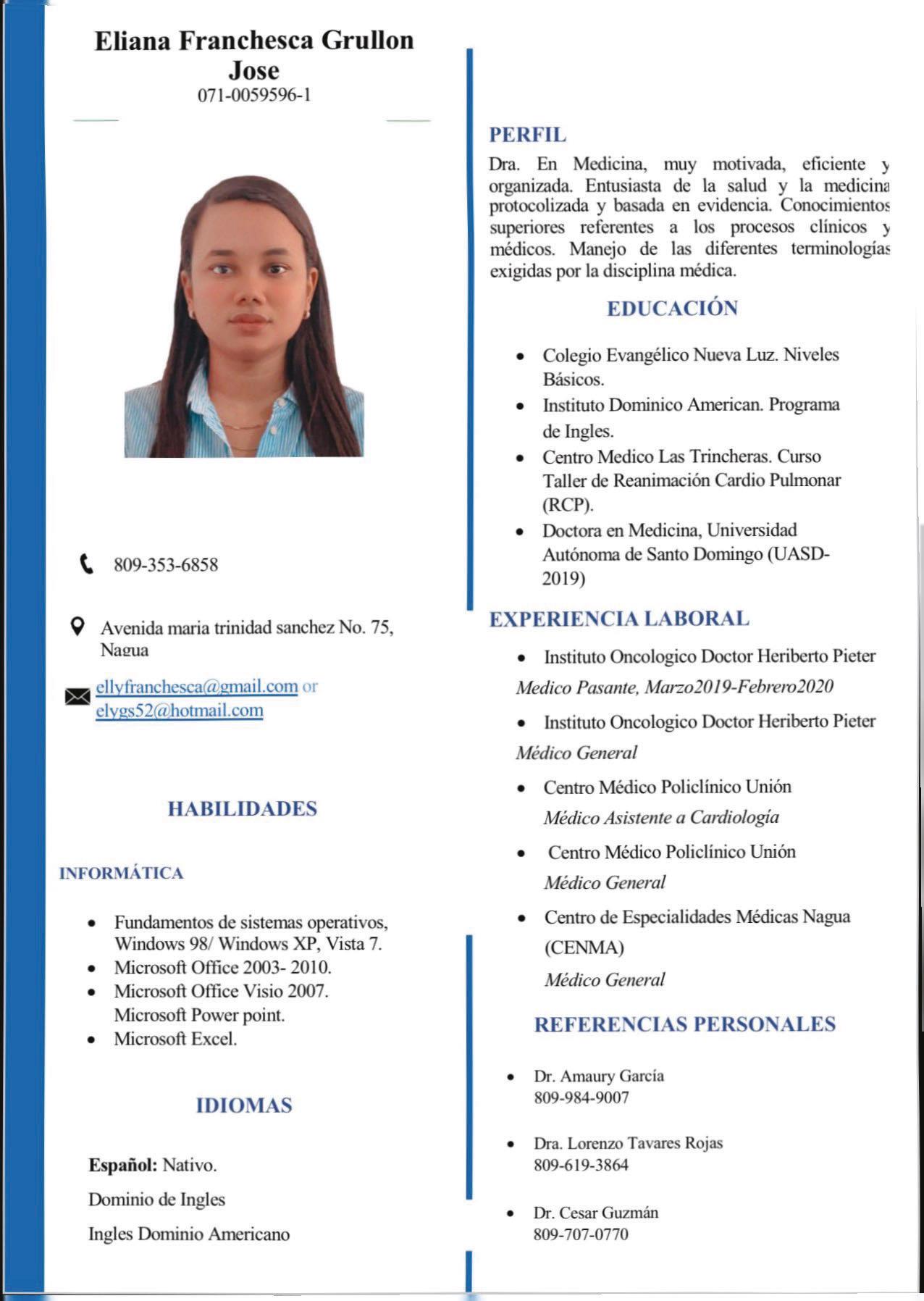 Eliana Franchesca Grullon