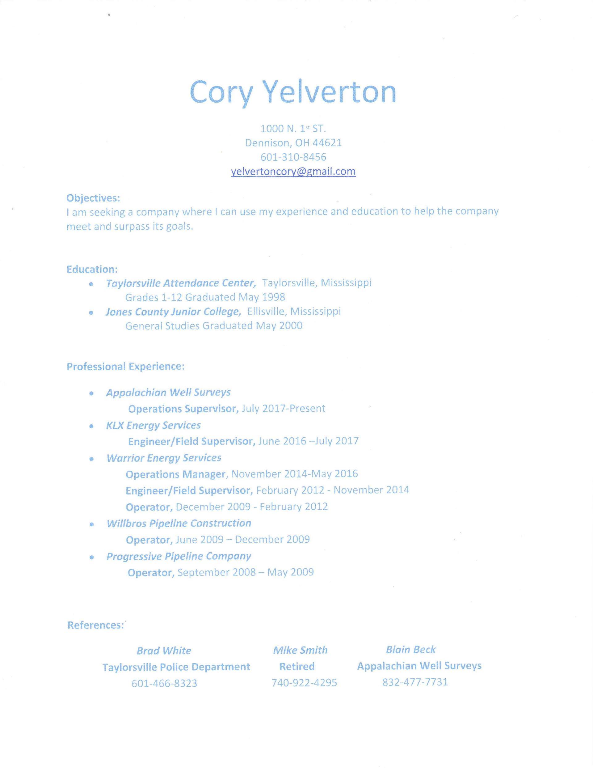 Cory Yelverton